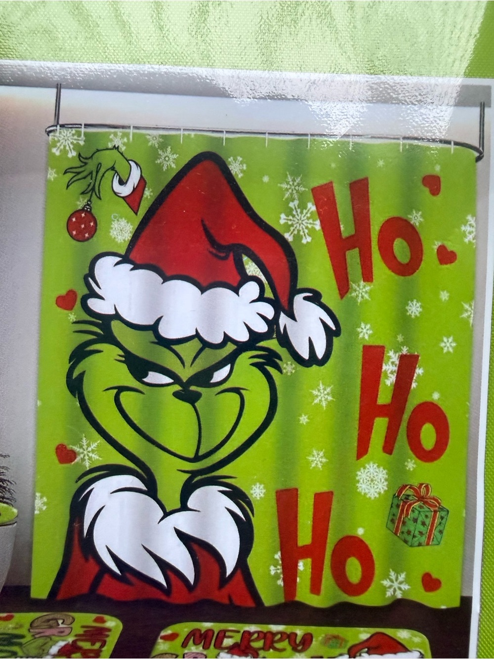 Holiday Grinch Shower Curtain